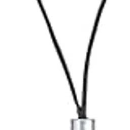 Letter O Initial Charm Mobile Phone Strap, White and Gold, Metal Pendant with Black Cord-image-26