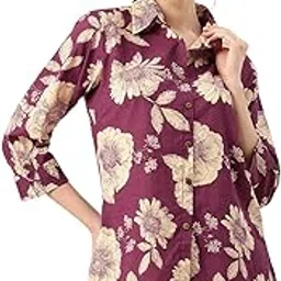 feranoid Versatile Collared top with 3/4 Sleeves for Women – Elegant & Casual (S-3XL)-picture-38