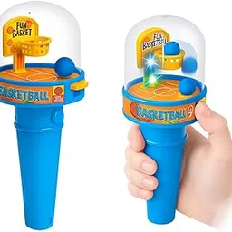 Pack of 2 Handheld Mini Finger Basketball Shooting Game Toy for Kids | Indoor Fun Play Toy for Boys & Girls | Small Tabletop Music & Lights Game | Party Favors & Birthday Gift for Kids-picture-24