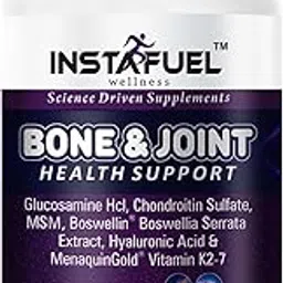 Instafuel Bone & Joint Support Supplement – Glucosamine, Chondroitin, MSM, Boswellia & MenaquinGold® Vitamin K2-7 for Joint Pain Relief, Bone Strength, Flexibility, and Cartilage Health – 60 Tablets-picture-28