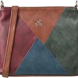 Women Brown Zip Top Sling Bag (66-7355)-image-22