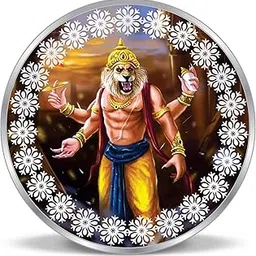 acpl Precious Moments BIS Hallmarked 999 Pure Silver Coin Narasimha Colorful Design available in 10,20,50,100 gram.-picture-24