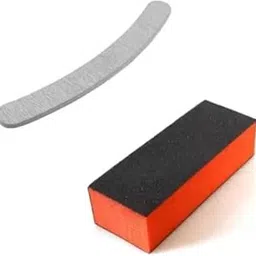 TWIREY Multicolour Nail Art Shiner Buffer Block Orange Buffing Sanding File and 1 Nail Filer (Set of 2)-picture-41