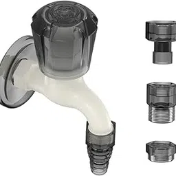 RN PTMT Plastic Washing Machine Faucet | Durable, Leak-Proof, Wall-Mounted Water Tap | Smooth Lever Handle and Multiple Connectors for Easy Installation and Secure Water Flow_RNSUP23F28-picture-10