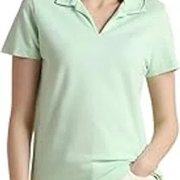 van heusen Women's Polyester Regular Fit Polo T-Shirt-picture-22