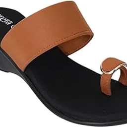greta Women Black Elegance Toe-Ring Wedges-picture-58