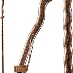 Brazos Trekking Pole Hiking Stick for Men and Women Handcrafted of Lightweight Wood and made in the USA, Brown Oak, 48 Inches-image-68