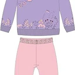 luvlap Baby Girl Cotton Printed Sweatshirt Set-picture-20