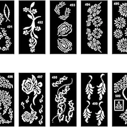 Temporary Tattoowala Professional Bridal Mehndi Stencil Combo For Perfect Traditional Function Decoration-image-32