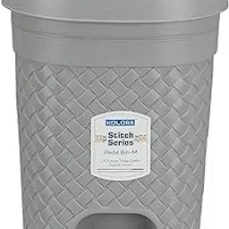 KOLORR Stitch 7 Liters Plastic Pedal Medium Dustbin/Trash Can/Garbage Waste Bin with Lid and Inner Bucket for Home/Kitchen/Office/School/Bathroom & Washroom – Grey-image-92