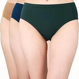 soie Women's High Rise Full Coverage Solid Colour Cotton Stretch Hipster Panty (Pack of 3)-picture-14