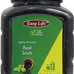 Easy Life Basil Seeds 400g (Tukmaria Seeds - Sabja Basil Seeds)-picture-25