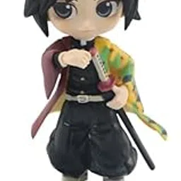 Tinion-Giyu Tomioka Action Figure- Miniature Toy Figure (Doll) Special Edition for Car Dashboard, Decoration, Cake, Office Desk & Study Table (Pack of 1) (Height- 15cm)-picture-23