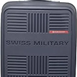 swiss military Spectrakey 55cm Cabin Size Hardtop Laptop Trolley Bag, Polypropylene Spinner Luggage with Combination Lock, 360° Wheels, Push Button Handle & Zipper Compartment -Grey image 1