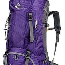 JAZZY PEARLS® Waterproof 60L Backpack Rucksack Hiking Trekking Bag Pack Purple|Sporting Goods|Outdoor Sports|Camping & Hiking|Hiking Backpacks|Day Packs|1 Piece Backpack1 Piece Rain Cover-image-42