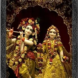 Dharvika Innovations Radha Krishna Photo Frame, Black, Sparkle Coated Laminations, 11x14 Inch 1864-picture-17
