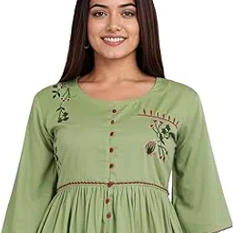 Women's Empire Waist Rayon Blend Top, Peplum Top-picture-43