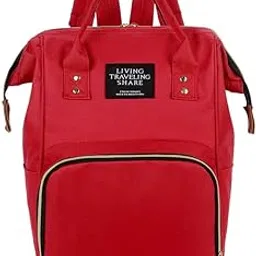 maalove Multifunctional Mummy Backpack Diaper Bag | for Mothers for Travel | Travelling Bag, Backpack Maternity Bags for Mother and Baby (Red)-picture-10