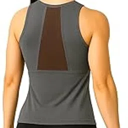 Khwaish Store Women Sleeveless Mesh Hollow Back Non-Padded Sports Vest Camisole Tank Top for Yoga | Fitness | Workout | Gym Activewear.-image-7