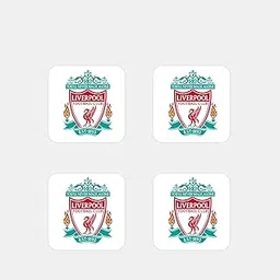 Liverpool Football Club Square Stickers Pack of 4 - for Laptops, Water Bottles, Mobiles, and Bikes - Liverpool Merchandise Accesories. Size : 2 Inch x 2 Inch (Vinyl Water Proof)-image-50