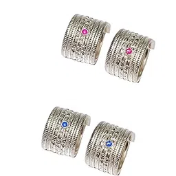 Adhira's Silver Adjustable Daily Used Toe Rings/bichiya/jodavi For Womens(SILVER185 2 pair)-image-16