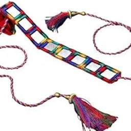 fomo SPARSHMART Square Shape Big Mirror Work Cloth Fashion Kamarband For Women & Girls (Waist Belt and Belly Chain)-picture-26