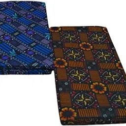 100% Soft & Smooth Pure Cotton Printed Lungi For Men's (Multi-Colour) 2.25 Mts Ready to Wear Un-Stitched Open Lungi [Pack of 2 Piece]-image-63