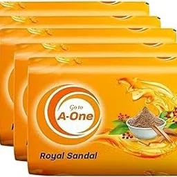 Go To A-One Soap | Made with Pure Extracts | Refreshing Fragrance & Gentle on Skin | Daily Freshness Bathing Soap Bar (pack of five, Royal Sandal)-image-17