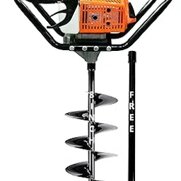 RICO ITALY 63CC Heavy Duty Earth Auger Machine with Advance Technology AIR Cooled 2 Stroke Petrol Engine with 8INCH Drill BIT Used for Tree PLANATION, Hole DIGGERING Upto 100CM(3FT) Depth-image-8