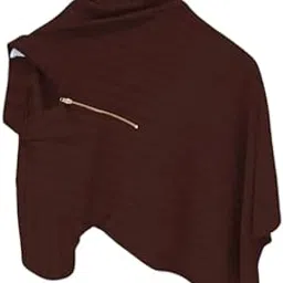 Cotton Blend Hooded Sweatshirt, Winter Casual Pullover, Hip Length, Long Sleeve, Brown-picture-23