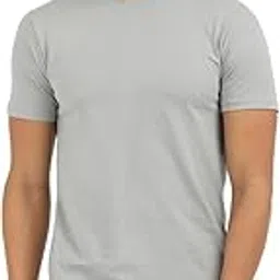 kivofa Premium Cotton Round Neck Half Sleeve T-Shirt for Men – Made in India - Grey-picture-16