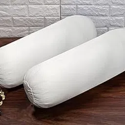 Homerz LACASA Set of 2 Bolster, 15 x 30 inch Size, Fiber Filled, Medium Firmness image 1