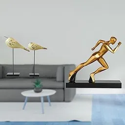 MERISHOPP Modern Abstract Bird Runner Figurines Sculptures for Desk Bedroom Entryway Tabletop Home Decor Animal Ornaments Indoor Art-image-87