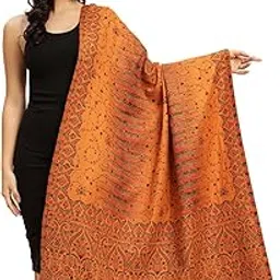 weavers villa Women's Premium Acrylic Designer Shawl, 100cm x 200cm-picture-45