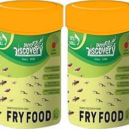 Taiyo Pluss Discovery Fry Fish Food - 50 g (Pack of 2) | Growth Food for Fry Fishes | Slow Sinking Food for Newborn Baby Fishes and All Small Surface Eating Fishes image 1