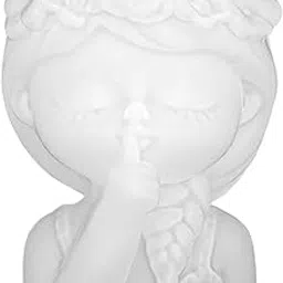 MYADDICTION Girl Vase Silicone Mould Epoxy Resin Flower Pot Clay Cute DIY Art Pen Holder 8.1cmx8.1cmx9.9cm-picture-18