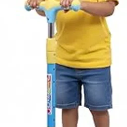 Brunte Happy-Hooper Kick Scooter for Kids, Skate Scooter with Led Lights in PVC Wheel, 3 Adjustable Height Scooter, Age Upto 3+ Years & 50 Kg Weight Capacity Blue-picture-15