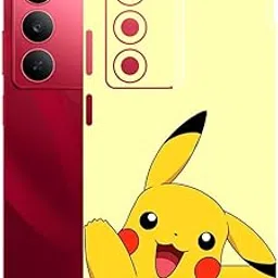 AtOdds Mobile Skin Sticker Wrap | Compatible for REALME 14X (5G) | Scratchproof Matte Finish | Full Coverage for All Sides & Camera Protection (Pika)-picture-11