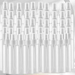 ROMARA Clear Plastic Spray Bottles (PACK 50), 4 oz/120 ml, Fine Mist Sprayer, Refillable Empty Containers, Travel Size, BPA-Free-image-1