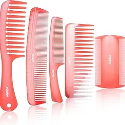 Ankita Hair Comb Set of 2|Hair Styling Comb For Grooming |Hair Comb For Men and Women (5in1 Comb Set)-image-9