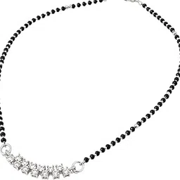 Radiant Unity Rhodium Mangalsutra-image-26