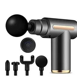 DRY CHIK Dynamo Percussion Gun Massager for Full Body Pain Relief- 1034, Rechargeable Cordless Deep Tissue Massage Machine for Legs & Arms, Use at Home, Gym & During Travel, Black-picture-29