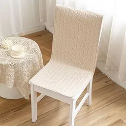 HOMETHREADS Comfortable Chair Mat with Non-Slip Back – Universal Fit for Kitchen, Dining & Office Chairs – Floor Protector Pad Clean – Cushioned & Stylish Design (Cream, Pack of 1)-picture-28