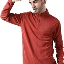 wildcraft Men's Cotton Blend High Neck Sweatshirt-picture-28