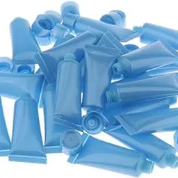 MYADDICTION 20x 10ml Empty Plastic Tubes Bottles for Body Lotion Cream Lip Gloss Blue-picture-41