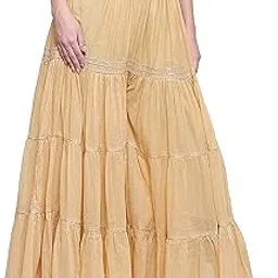 tnq Women's Stylish and Fashionable Mid-Rise Garara/sharara Palazzo Pants with Elasticated Waist (Jumbo Size)-picture-43