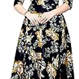 jwf Women Stylish Round Neck Anarkali Long Gown Kurties Dresses (Free Size Upto XXL)-picture-32