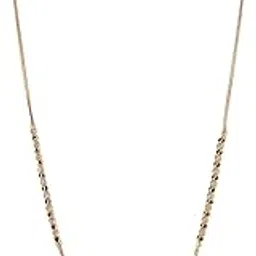 soni jewellery One Gram Gold Plated jewelry Mangalsutra tanmaniya pendant Yellow Necklace with Black Bead Chain for Women d32 image 1