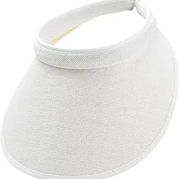 Sun Visor Hat Comfortable Lightweight Clip on Visor for Tennis Beach Cycling White|Clothing, Shoes & Accessories | Womens Accessories | Hats-image-37