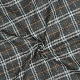 Qashida Tweed Wool Blazer Fabric for Men | Premium Checked Woollen Suiting Material | 2 Meter Cut for Blazers, Kotis & Waistcoats | 58 Inch Width | Grey, White Checks-picture-25